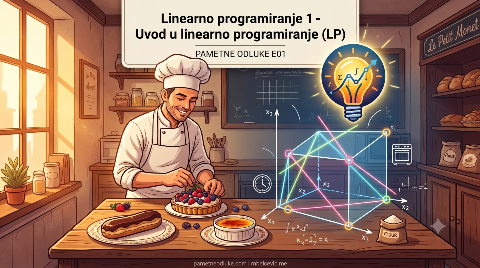 Uvod u linearno programiranje - poslastičarnica i oblast dopustivih rešenja